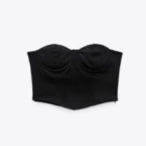 Satin Effect Corset Top